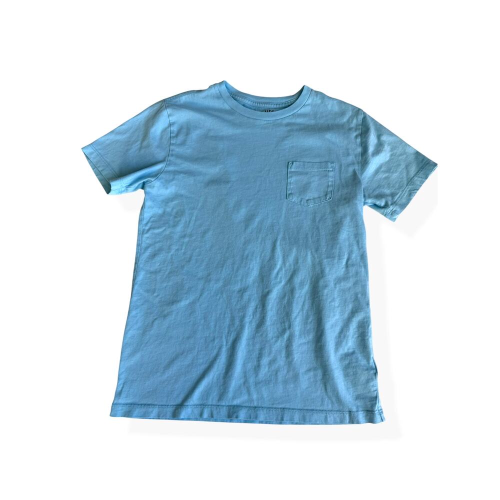 Crewcuts J.Crew Kids Boys 12 Light Blue Pocket Tee Short Sleeve Cotton